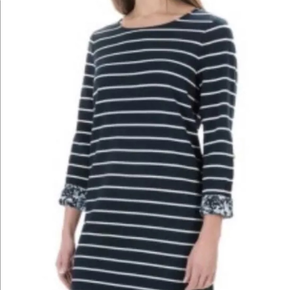 St Tropez Nautical Striped cotton terry dress XS